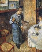 Camille Pissarro Rural small maids oil